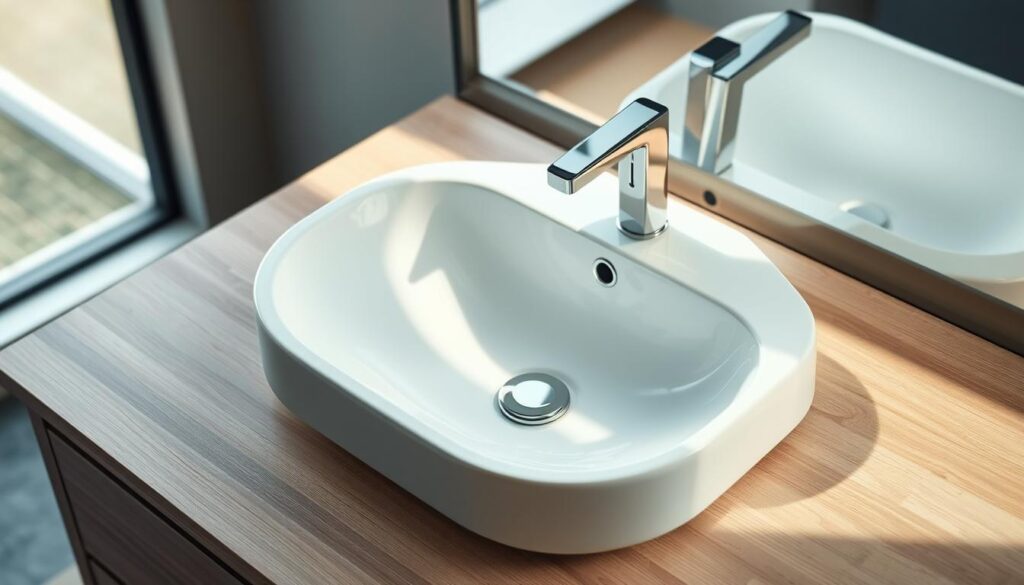 Keramik Waschbecken in Badmöbel