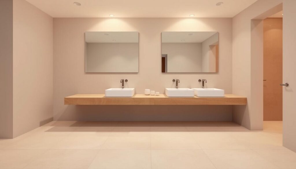 Raumkonfiguration Doppelwaschtische Raumkonfiguration Doppelwaschtische